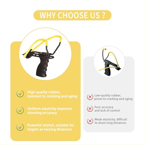 Heavy Duty Slingshot Bands - 4 Pcs Elastic Rubber Bands for Hunting