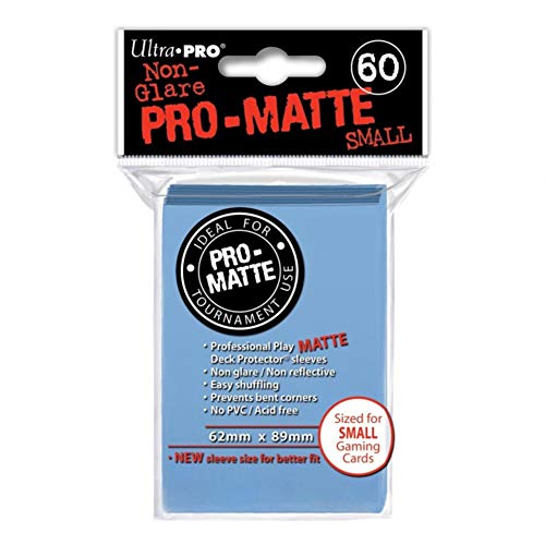 Pro-Matte Card Sleeves - Light Blue, Small - 60 Deck Protectors