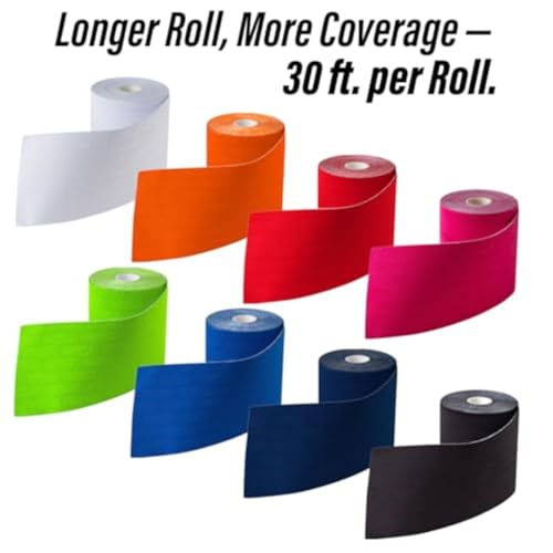 Football Kinesiology Tape - 4 Inch Wide, 10 Yards, Waterproof