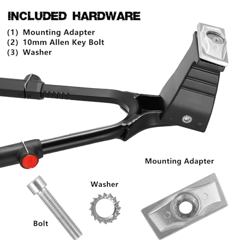 Adjustable Bike Kickstand with Double Legs - Aluminum Alloy Bicycle Kick Stands for 22-26 Inch Adult Bike, Road Bikes and Electric Bike