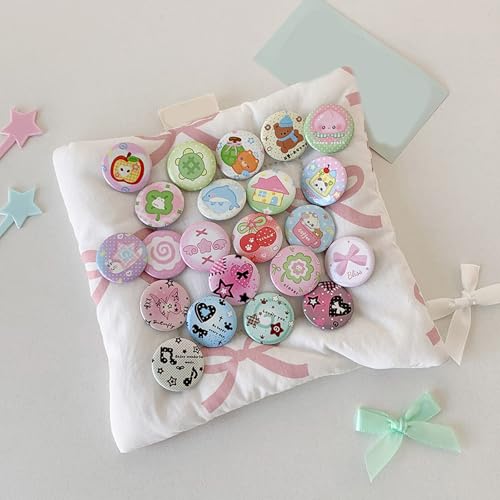 Cartoon Metal Badge Pins - 6 Pcs Decorative Lapel Pins - 8.5x7.5cm