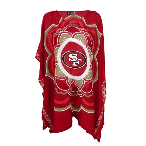 NFL San Francisco 49ers Caftan Flower - Team Color, 32" x 42"