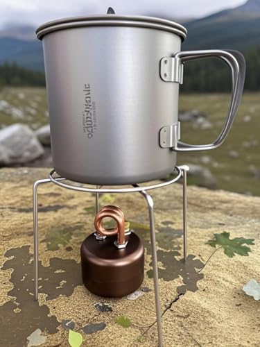 Portable Alcohol Stove with Carry Bag - Compact Camping Cooking Gear