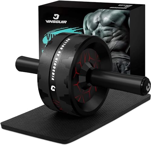 Ab Roller Wheel for Core Workout with Knee Pad – Home Gym Equipment