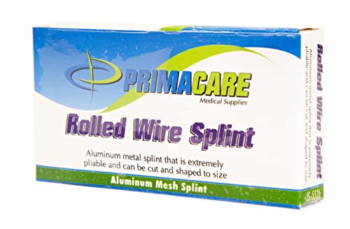 Emergency Rolled Mesh Wire Splint - 26" x 4" First Aid Fracture Support