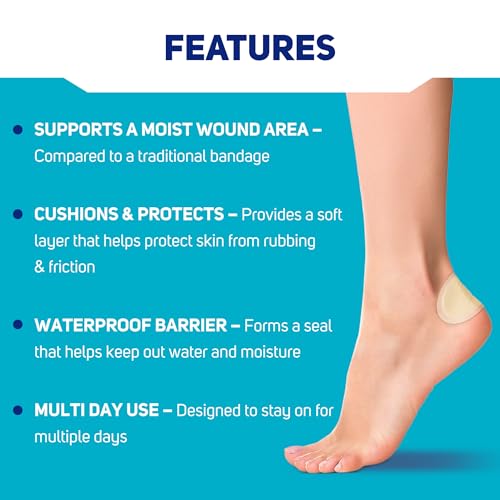 Hydrocolloid Gel Bandages for Heels - Oval, 16 Count