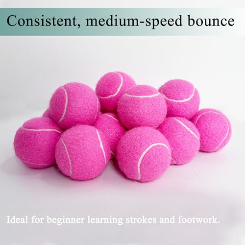 High Visibility Tennis Balls - 3 Pack for Training & Dog Play - Pink