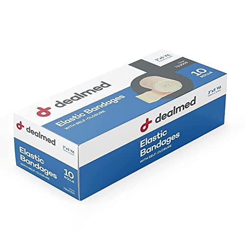 3" Elastic Bandage Wrap with Self-Closure - 10 Count (Pack of 1)