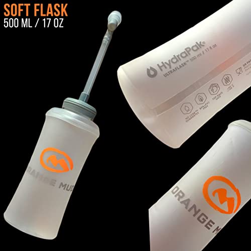 Orange Mud UltraFlask 500ml Soft Bottle – 17oz Hydration Flask for Running