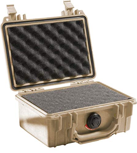 Pelican 1120 Hard Case With Foam - Desert Tan, Waterproof & Crushproof
