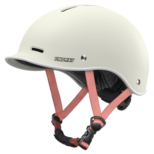 Adjustable Bike Helmet for Adults - Safety Certified, Medium, White