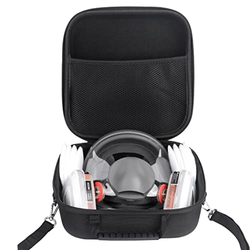 [Face respirator case] Hard Protective Travel Case for 3M Full Facepiece Reusable 6700 6800 6900 [Black]