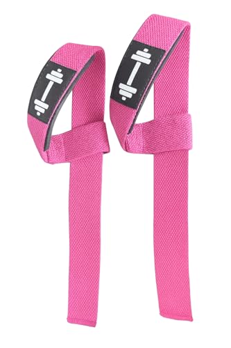 Professional Weight Lifting Straps - Pink