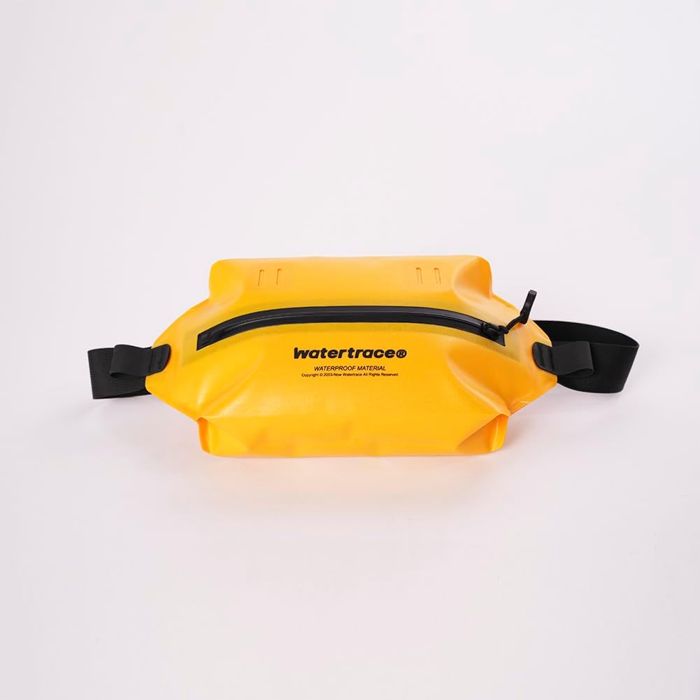 Skiennix Waterproof Fanny Pack - Versatile Crossbody Waist Bag for Kayaking & Boating | Black & Yellow