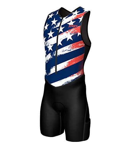 Men's Premium Triathlon Suit - Padded Tri Suit for Swim, Bike, Run