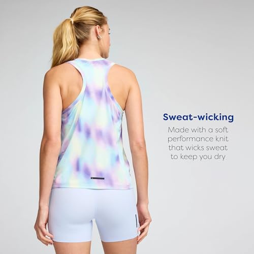 Brooks Dash Tank for Women UPF 20+ Stretch Running Tank Top – Large (Euphoryc Halogen)