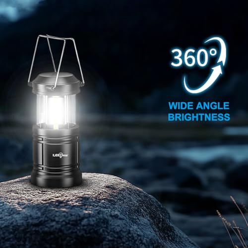 LED Camping Lantern - Battery Operated, 2 Pack - Modern