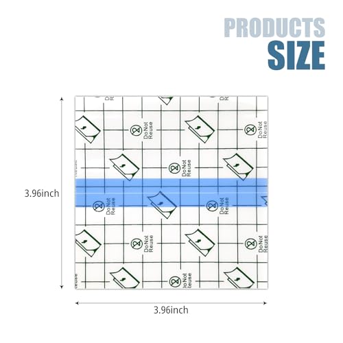 Transparent Waterproof Bandages - 4x4 Inch Adhesive Dressing, 30 Pack