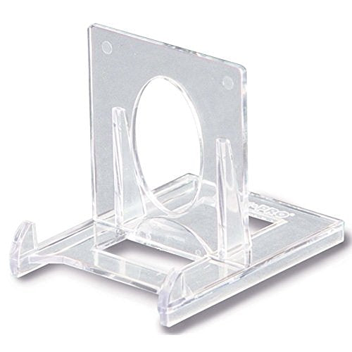 Adjustable Two-Piece Display Stands for Trading Card Holders - 5 Pack