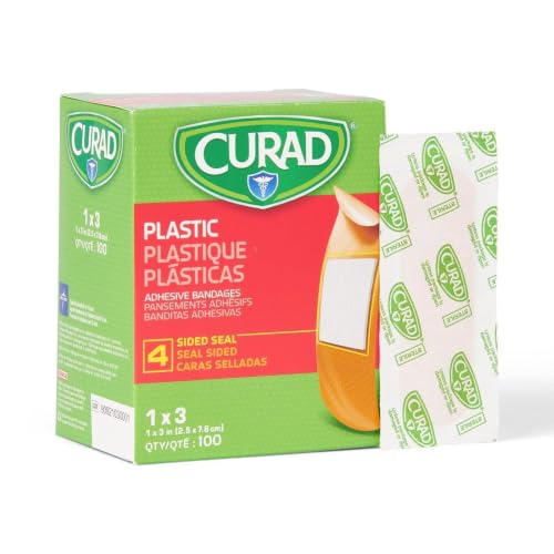 Plastic Adhesive Bandages 1x3 Inch - Breathable Wound Care - Box of 100