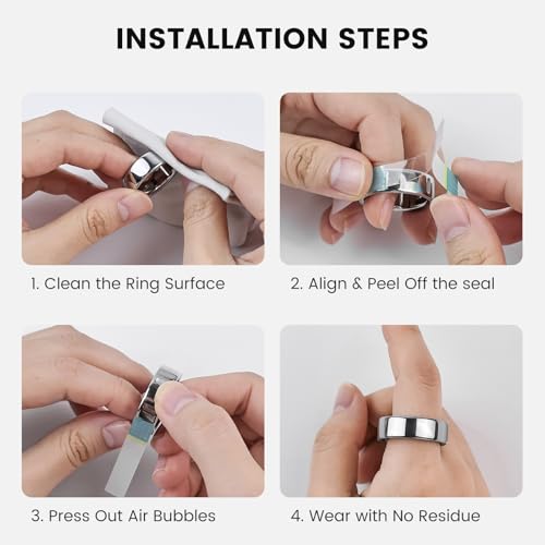 Ultra-Thin Clear Protective Skin Cover for Oura Ring 5 - Size 9