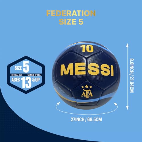 Icon Sports Officially Licensed Argentina Soccer Ball Size 5 Navy 189BL-Navy / 5