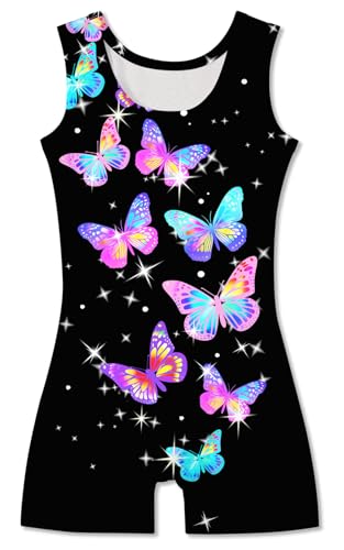 Girls Gymnastics Leotard Unitard Outfit for Ages 5-6 Years - Black