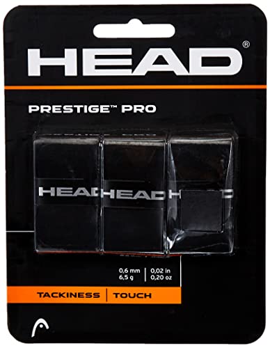 Tennis Racquet Overgrip - Maximum Tackiness, Black - 3 Pack