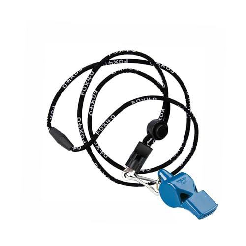 Fox 40 Pearl Whistle with Lanyard - Blue, Pealess Design