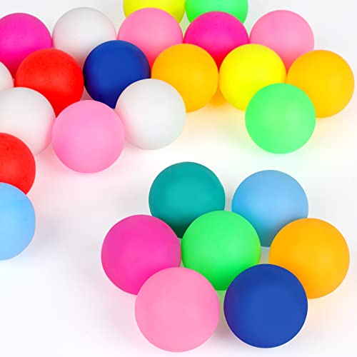 28 Pcs 40mm Colored Ping Pong Balls for Table Tennis & Crafts