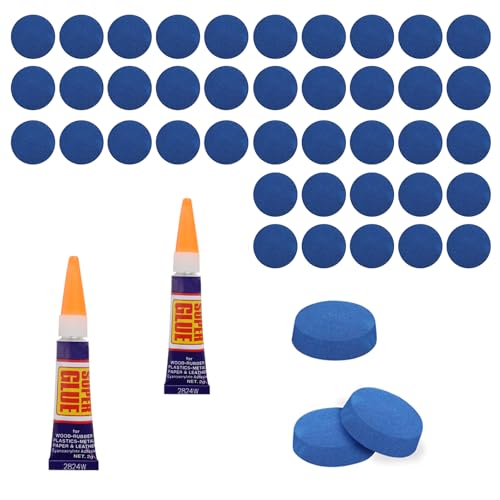 Vefungyan 40pcs 13mm Pool Cue Tips Replacement Kit with 11-in-1 Tool, Chalk & Tips