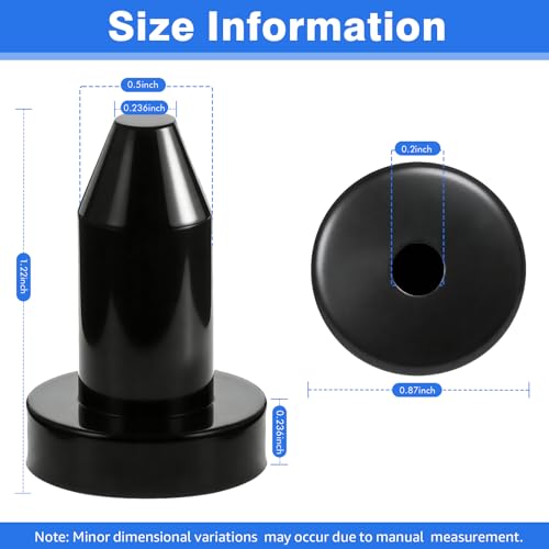 4-Pack 1/2-Inch Kayak Drain Plugs - Universal Flexible Rubber Scupper Plugs