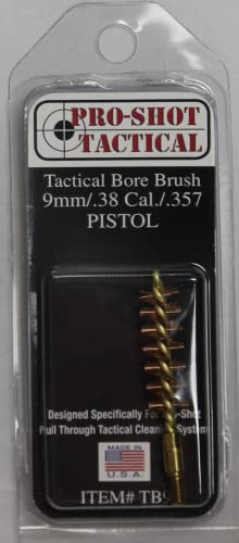 9mm/.357/.38 Caliber Bore Brush for Tactical Cleaning Systems - #8-32 Thread