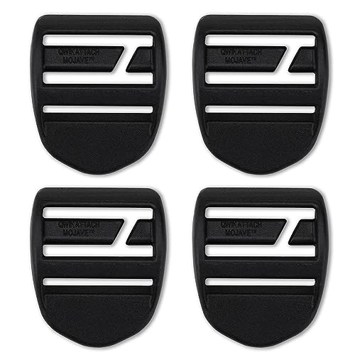 25mm Tension Locks - Durable Plastic Adjusters for Straps - 4 Pieces