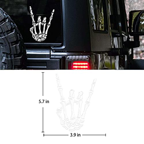 Skeleton Hand Rock On Sticker - Vinyl Decal for Cars