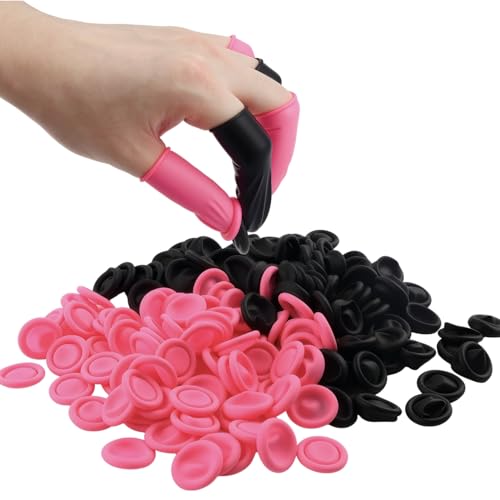 100 Pcs Disposable Silicone Finger Cots - Non-Allergenic Finger Protectors