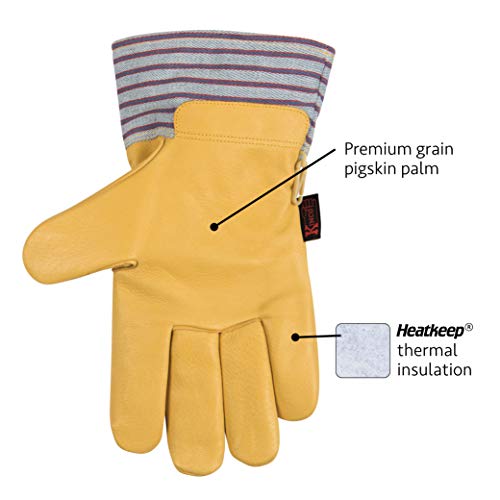 Kinco - Leather Work and Ski Gloves, Heatkeep Insulation, Pigskin and Canvas, for cold weather and winter conditions (1927)