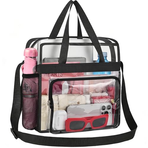 Stadium Approved Clear Tote Bag 12x12x6 with Reinforced Straps
