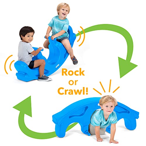 Teeter Totter Seesaw for Toddlers - Blue, Indoor/Outdoor Fun