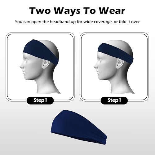 Headbands for Men 6PCS, Summer-Exclusive Lightweight Hair Head Bands