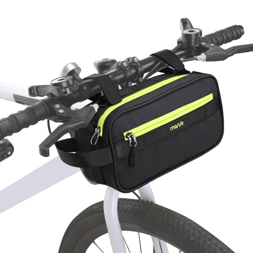 MOSISO Green Bike Handlebar Bag Waterproof Cycling Front Pouch for Bicycle