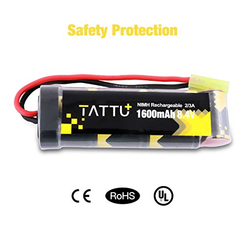 8.4V 1600mAh NiMH Flat Battery Pack with Mini TMY Connector