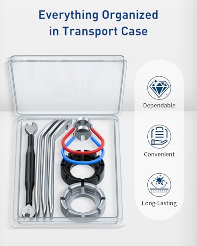 Bike Spoke Wrench Tool Kit with Tire Levers - 8 PCS