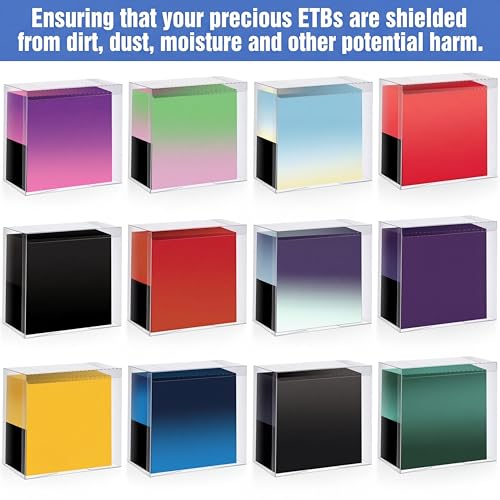 24 Pack Clear Plastic Cases for ETB Elite Trainer Box Collectibles - Yexiya