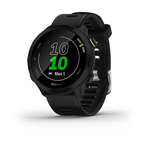 Garmin Forerunner 55 GPS Running Watch - Black (Renewed)