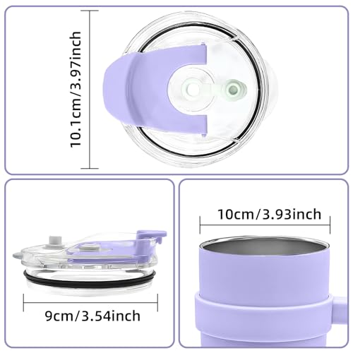30/40 oz Tumbler Replacement Lid with Straw - Purple