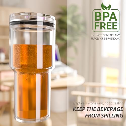 CeleVista 4 Pack 20 oz Magnetic Tumbler Lids for YETI & Compatible Mugs