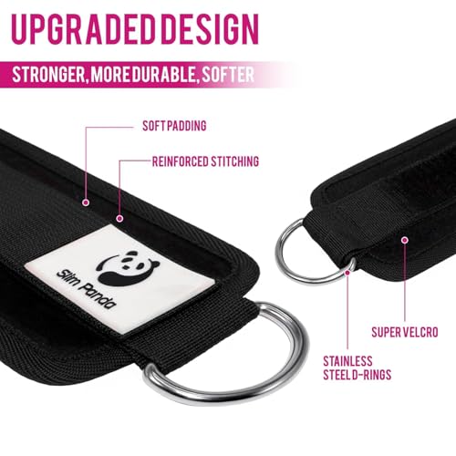 Adjustable Ankle Straps for Cable Machine - Kickbacks & Glute Workouts