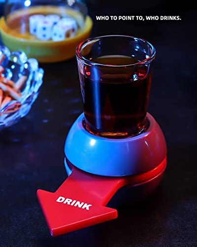 Spin the Shot Drinking Game - Fun Adult Party Game with Shot Glass