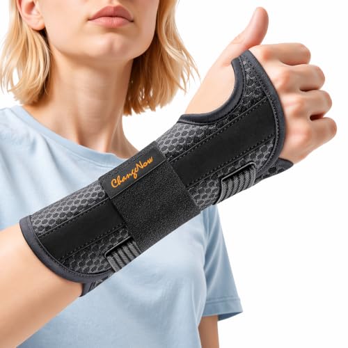 Changenow Black Right-Hand Carpal Tunnel Wrist Brace Night Support S/M